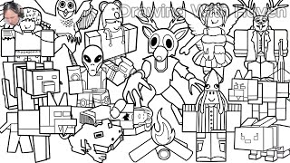 99 Nights in the Forest New Coloring Pages | Color all characters from 99 Nights in The Forest | DWH