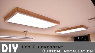 Installing Led Fluorescent light In the Garage - shop