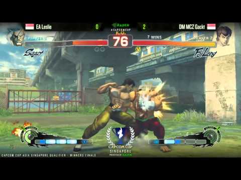 Leslie vs Gackt - Capcom Cup Asia Singapore Quals SSF4:AE Winners Finals