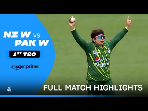 NZ W vs PAK W: 1st T20I - Cricket Highlights | Prime Video India
