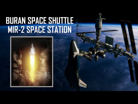 Buran Space Shuttle  MIR-2 Space Station
