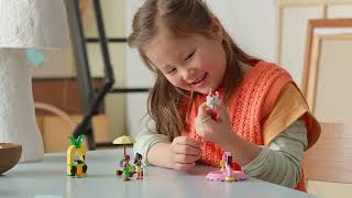 LEGO® Friends 42658 Zábava u bazénu s jednorožcem a plameňákem