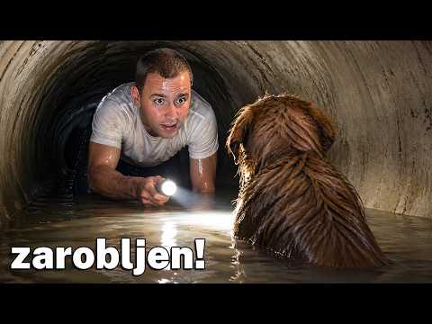 PRONAŠLI SMO ZAROBLJENOG PSA U KANALIZACIJI!