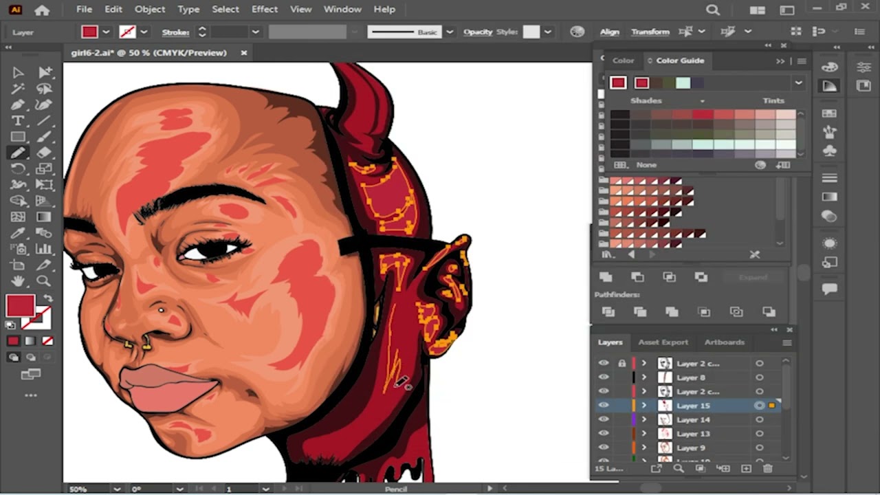 Cartoon Speedart Tutorial Drawing For Customer In Adobe Illustrator