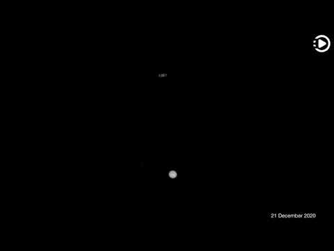 APOD: 2020-12-30 - Jupiter and Saturn Great Conjunction: The Movie (Narrated by Salli)