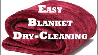 How to Dry Clean Blanket in English | Blanket Dry-Cleaning in English.