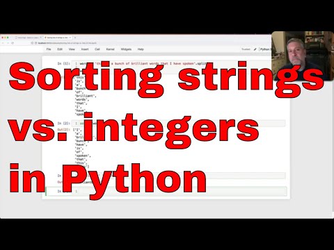 Sorting Strings Vs Integers In Python