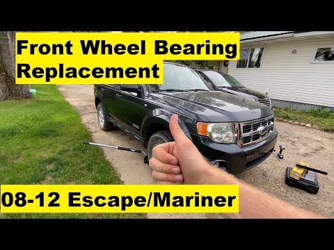 Front Wheel Bearing Replacement Ford Escape Mercury Mariner 2008 2009 2010 2011 2012 08 09 10 11 12
