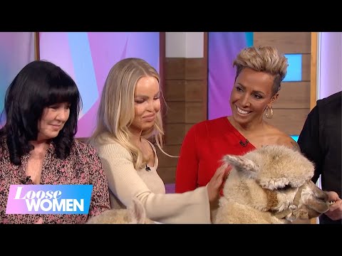Alpacas Make A Special Therapy Visit To The Loose Women Studios! | Loose Women