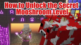 Fastest Way to Unlock the Secret Mooshroom Level in Minecraft Dungeons! (Secret Cow Level)