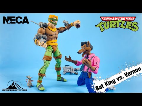 NECA TOYS Teenage Mutant Ninja Turtles RAT KING vs VERNON Video Review