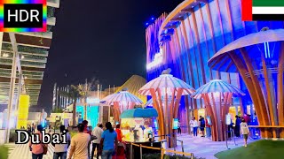🇦🇪🌃【HDR 4K】Dubai Night Walk: Exploring the Vibrant Expo 2020 (February, 2022)
