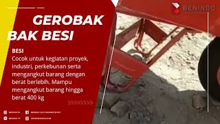 KERETA SORONG FIBER ATAU GEROBAK SORONG MERK INDOSORONG