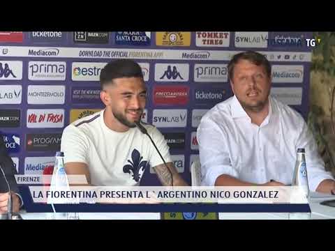 2021-08-10 FIRENZE - LA FIORENTINA PRESENTA L'ARGENTINO NICO GONZALEZ
