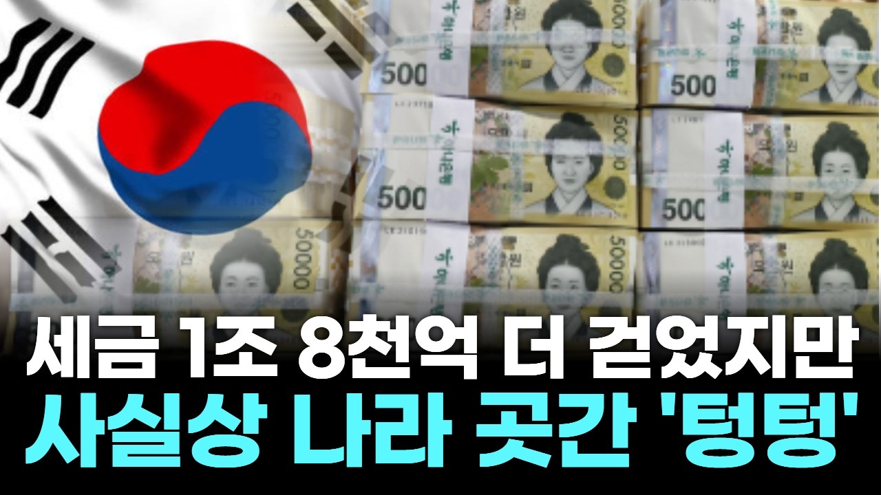 세금 1조 8천억 더 걷었지만…사실상 나라 곳간 '텅텅'