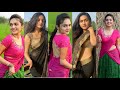 Spandana Somanna Hot Saree Navel Show Vertical Sexy Navel Show Freakboy Hot WATCH FULLY