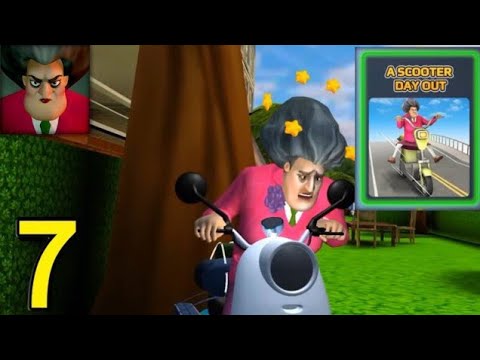 Scary Teacher 3D Winter Special 2023 level 7 || Scary Teacher 3D A Scooter Day Out