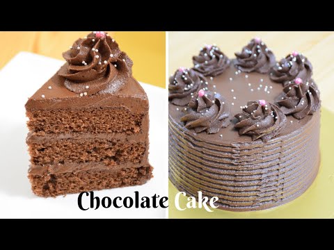BEST CHOCOLATE CAKE RECIPE | SOFT AND SPONGY CHOCOLATE GANACHE CAKE