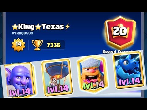 Balloon Freeze Bowler best deck Clash Royale King Texas