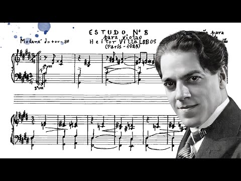 Villa-Lobos - Estudo No.8 (transcr. José Vieira Brandão) (André Pédico, piano) 1ª gravação mundial