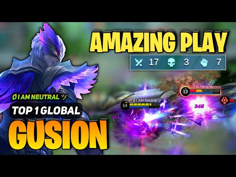 NO.1 GUSION Amazing Gameplay [ Top 1 Global Gusion Best Build ] By ø I AM Neutral ツ - MLBB