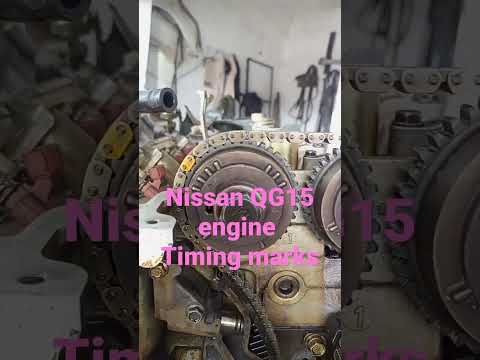 Nissan QG15 engine timing marks