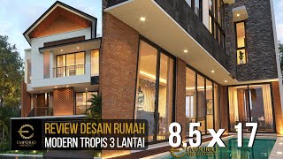 Video Desain Rumah Modern 3 Lantai Ibu Anita di  Jakarta Selatan