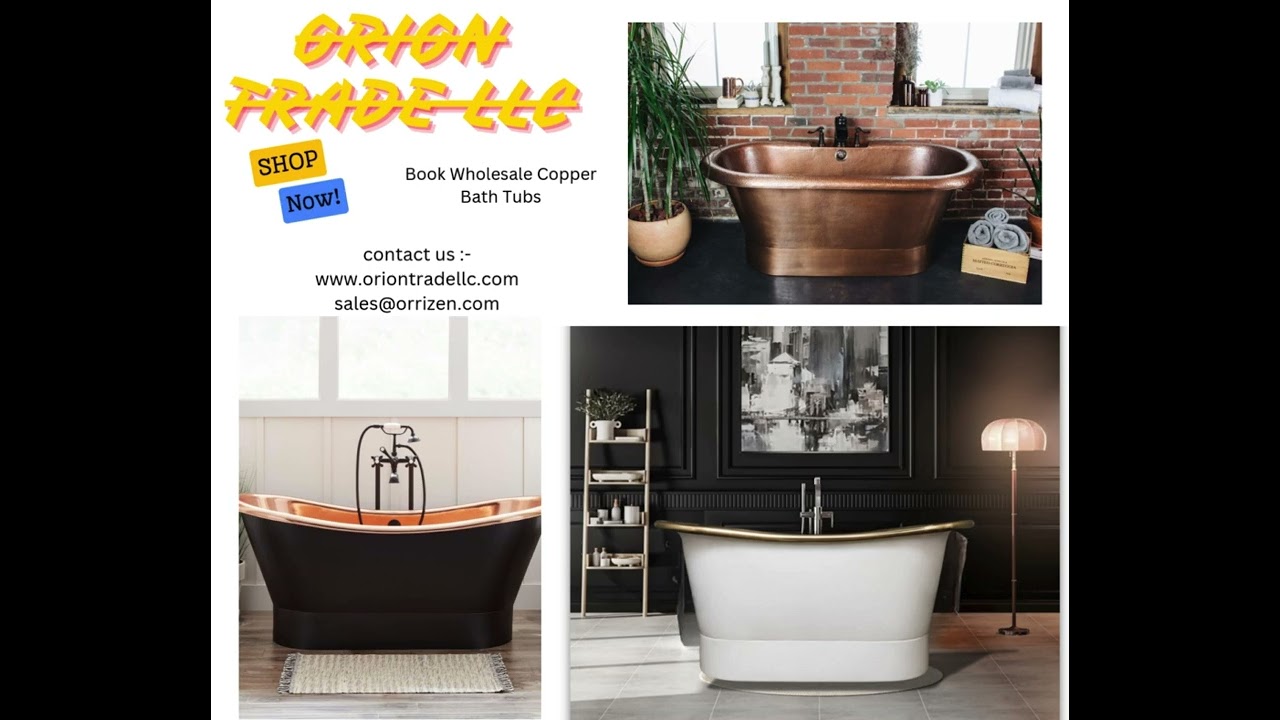Orion Trade LLC    Premium Copper Bathtubs   #bathtub #copperbath #handcraftedcopper