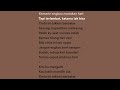 Merasa Indah Tiara Andini Lyrics