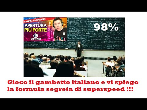 Gioco il gambetto italiano al 98% di precisione svelando la formula segreta di Superspeed !!!