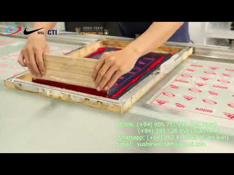 Heat Transfer Technique || Matte Effect || Printing Silicone Ink || Factory in VietNam