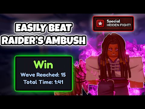 Fastest Way to Win the NEW Raider's Ambush Special HIDDEN FIGHT! in Anime Last Stand Roblox