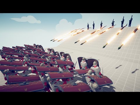 🔥 ROMAN TESTUDO vs RANGED UNITS Totally Accurate Battle Simulator TABS 🔥