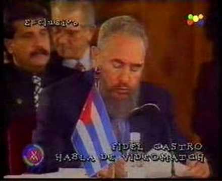 Tinelli-Joda a Fidel Castro