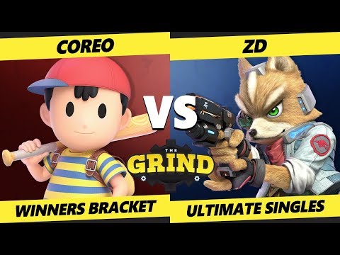 Smash Ultimate Tournament - Coreo (Ness) Vs. ZD (Fox) The Grind 102 SSBU Winners Top 24