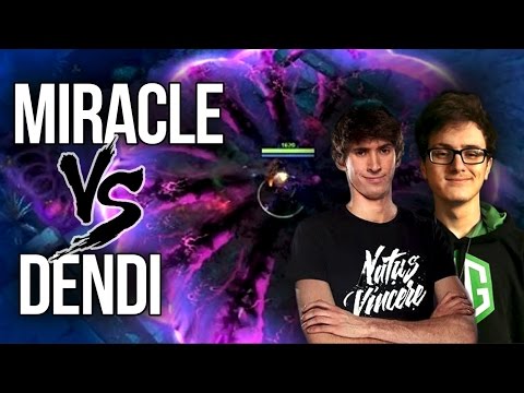 9k Miracle- vs. 8k Dendi INVOKER Magic Dota 2