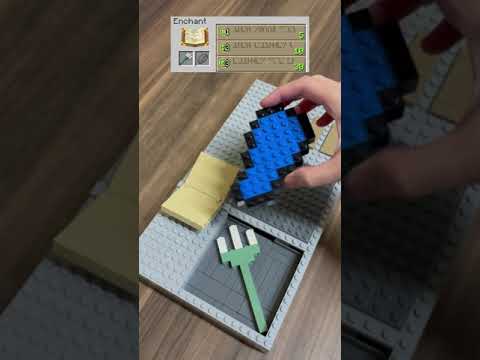 Legocoolstudios 2 - Enchanting Minecraft Trident BUT Lego! #shorts