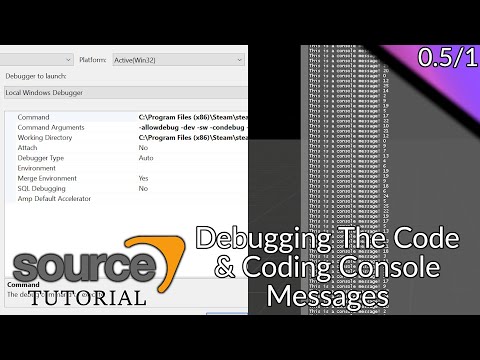 Valve Source Code 2013 Tutorial Episode 0 51 Debugging The Code And Coding Console Messages