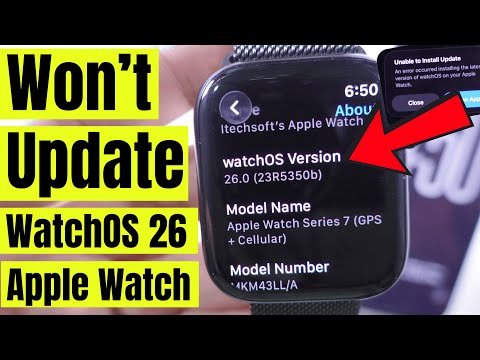 Apple Watch Won't Update to WatchOS 26.2 & Unable to Install Error: Failed, Preparing, Verifying