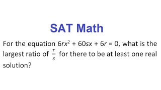 SAT Math