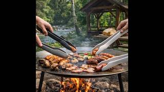 Kuchynské kliešte – súprava 3 ks (obracačky na grilovanie)