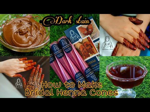 Learn How I Make Luxurious Bridal Henna Cones For Dark Stain || How to Roll, Fill &amp; Seal Henna Cone