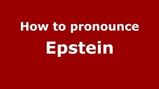 How to pronounce Epstein