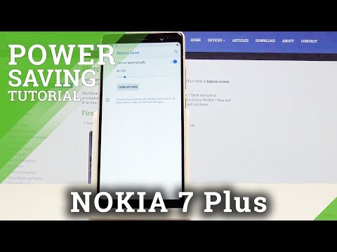 How to Save Battery in NOKIA 7 Plus - Power Saving Mode