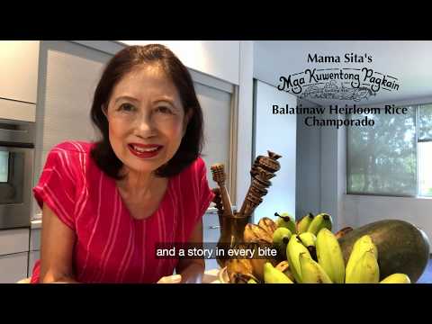 Mama Sita's Mga Kuwentong Pagkain: Balatinaw Heirloom Rice Champorado