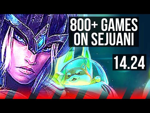SEJUANI vs NASUS (TOP) | 800+ games | KR Master | 14.24