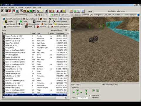 Wizardry 8 Cosmic Forge   Location Editor   item Fuel Tank  click    CRASH