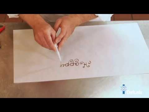 Wie man mit Schokolade schreibt