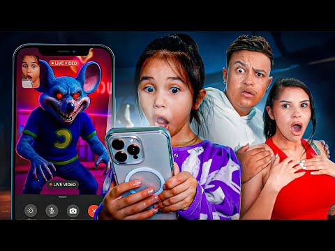 We Caught CHUCK E CHEESE Calling Our Daughter on FACETIME!