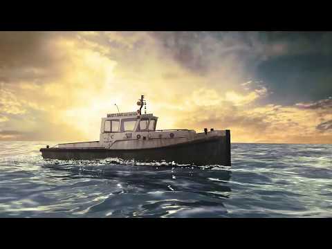 Apprentice - CGI Wave Simulation and 3D Modeled Boat